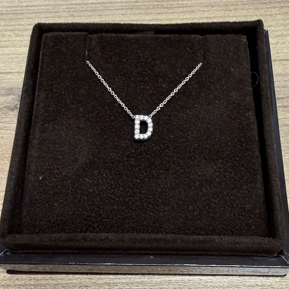 ROBERTO COIN - NEW Diamond Initial 'D' Necklace